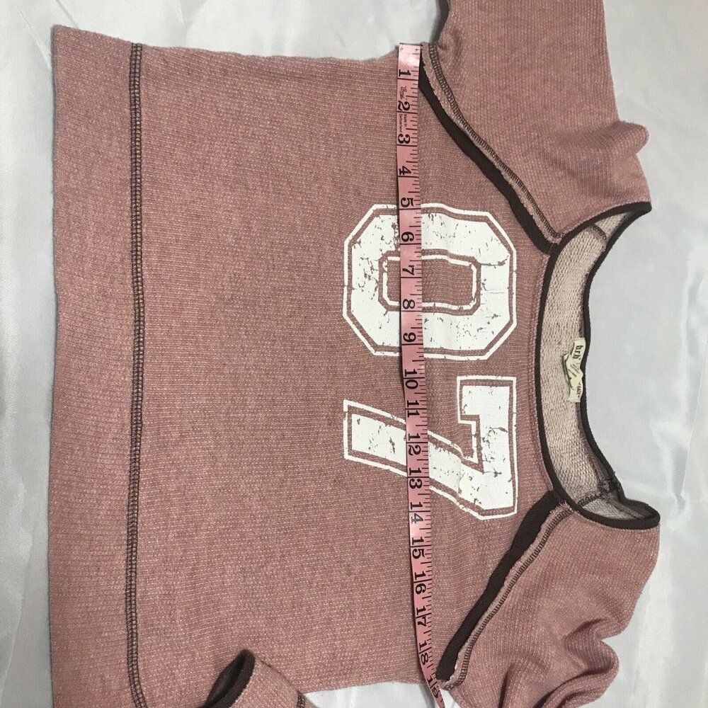Be Right Back Junior  Medium Women’s Dusty Pink Crop Sweatshirt 07 Graphics - Picture 12 of 12